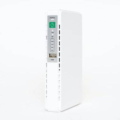 12000mAh Mini UPS Power Bank for Routers, WiFi & Security Cameras